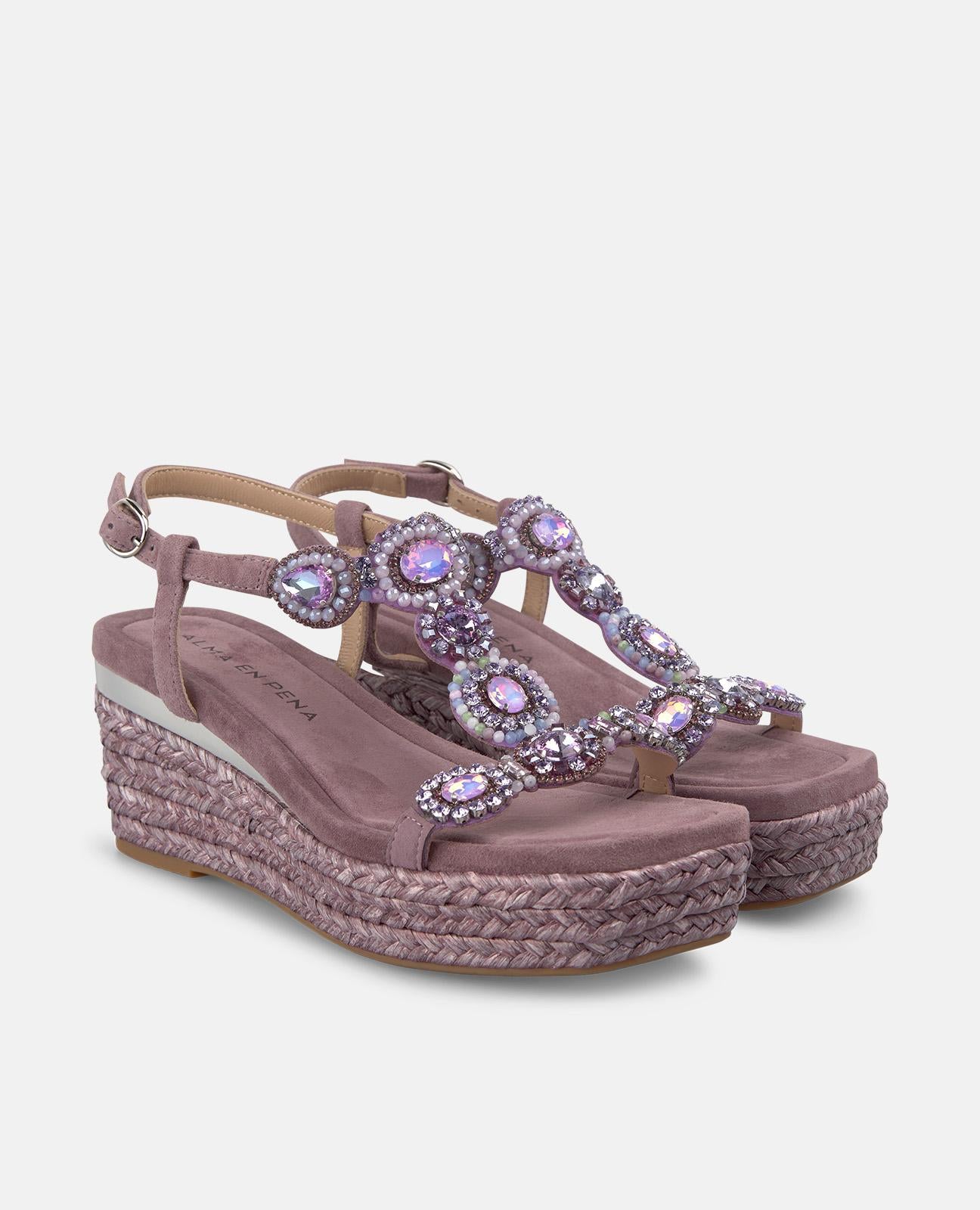 alma-en-pena-keilsandalen-mit-strass-lavanda-7-5-cm image 2