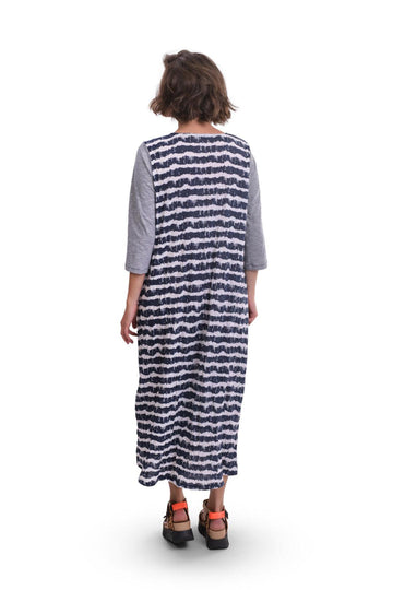 alembika-duet-crinkle-maxikleid-navy image 4