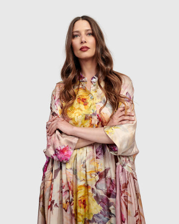 alembika-dionne-maxi-kleid-floral-a-linie-mit-taschen image 4