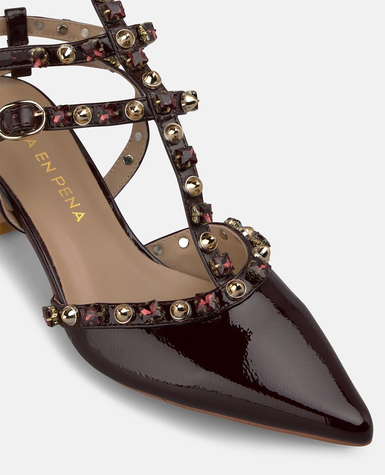 alma-en-pena-alfa-64058-slingback-pumps-bordeaux-lackleder-6-cm image 4