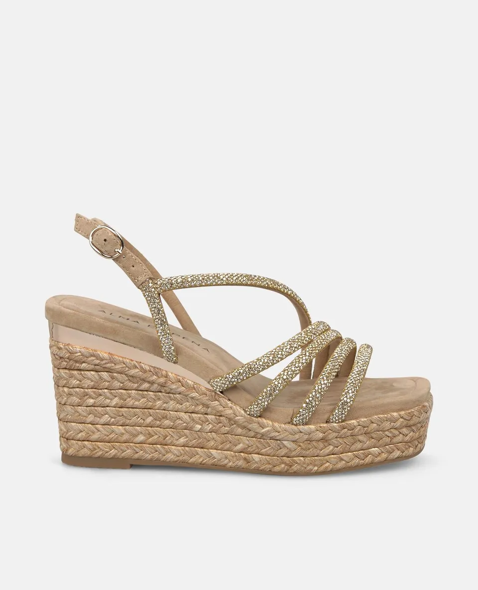 alma-en-pena-espadrille-keil-mit-r-hrenriemen-arena-9-cm-absatz image 1