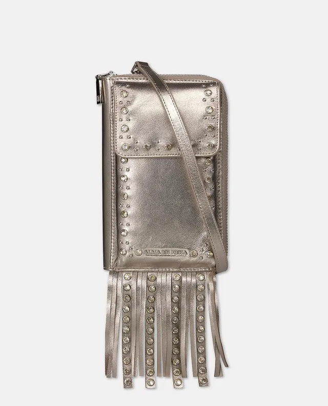 alma-en-pena-natalia-rhinestone-clutch-leder-umh-ngetasche-bronze image 1