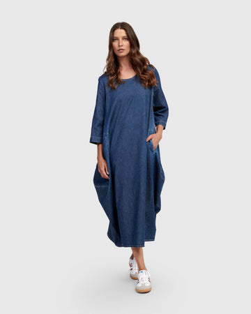 alembika-liberty-oversized-shiftkleid-denim image 2