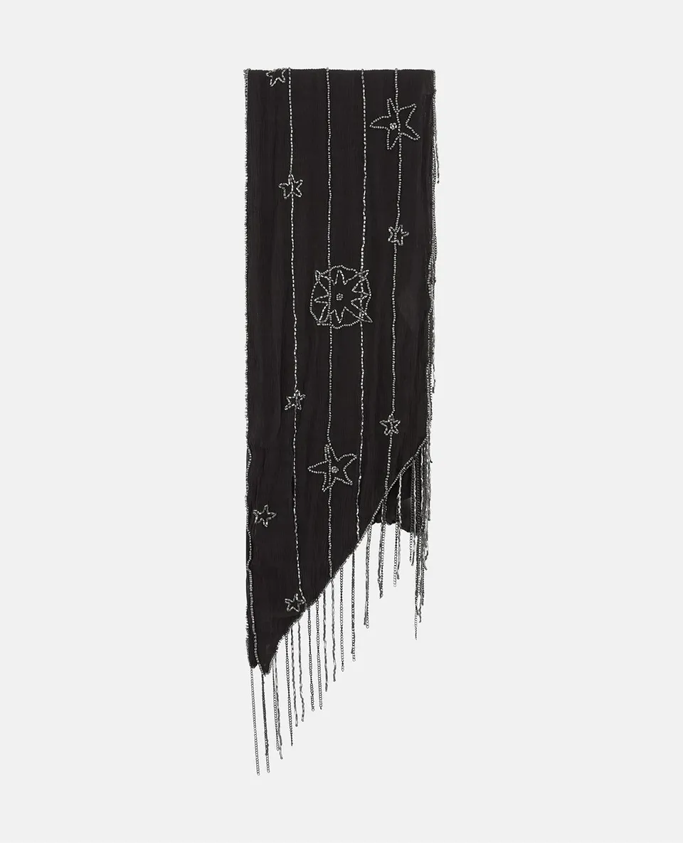 alma-en-pena-alfa-62107-chiffon-schal-tuch-schwarz-16x200-cm image 1
