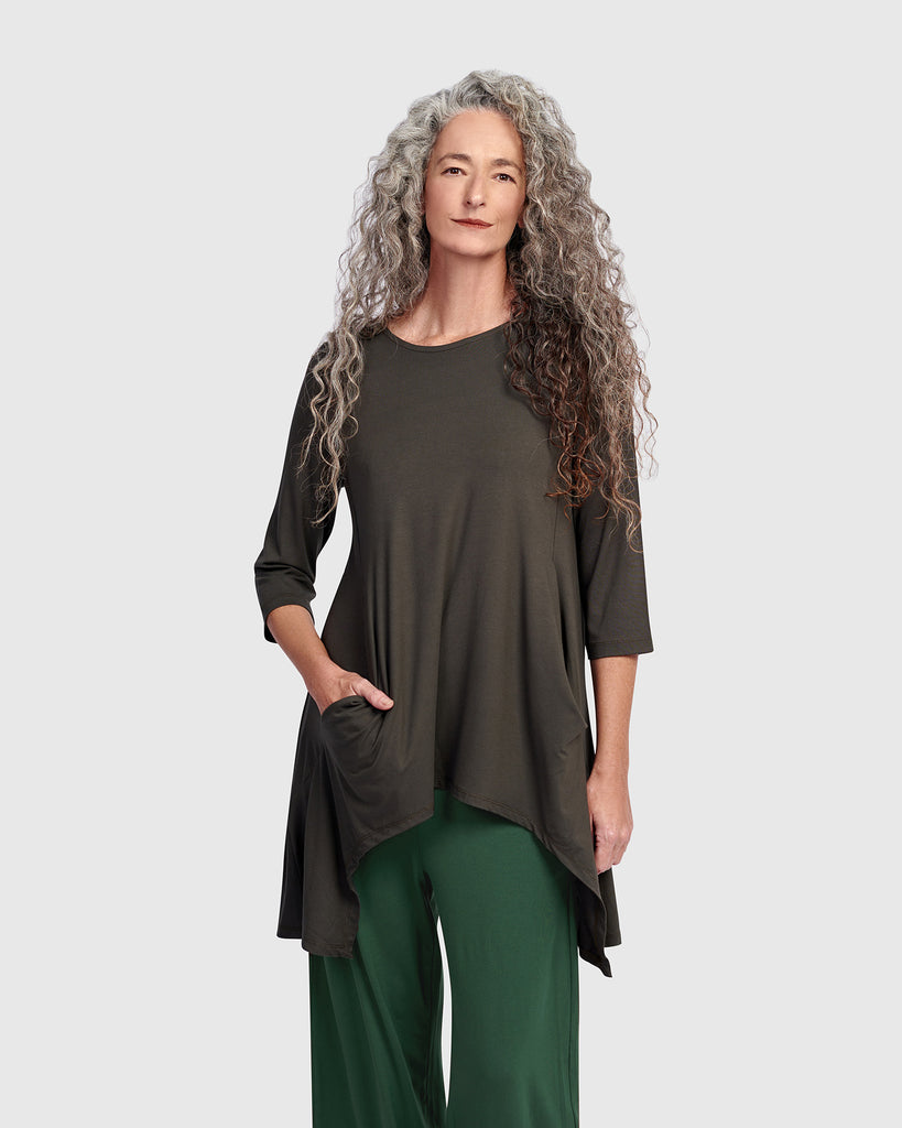 alembika-essential-cutout-tunika-khaki image 1