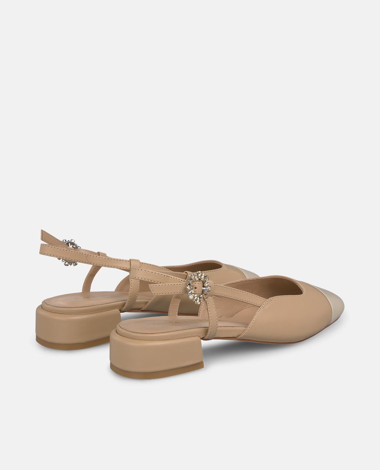 alma-en-pena-two-color-slingpumps-3-cm-beige image 3