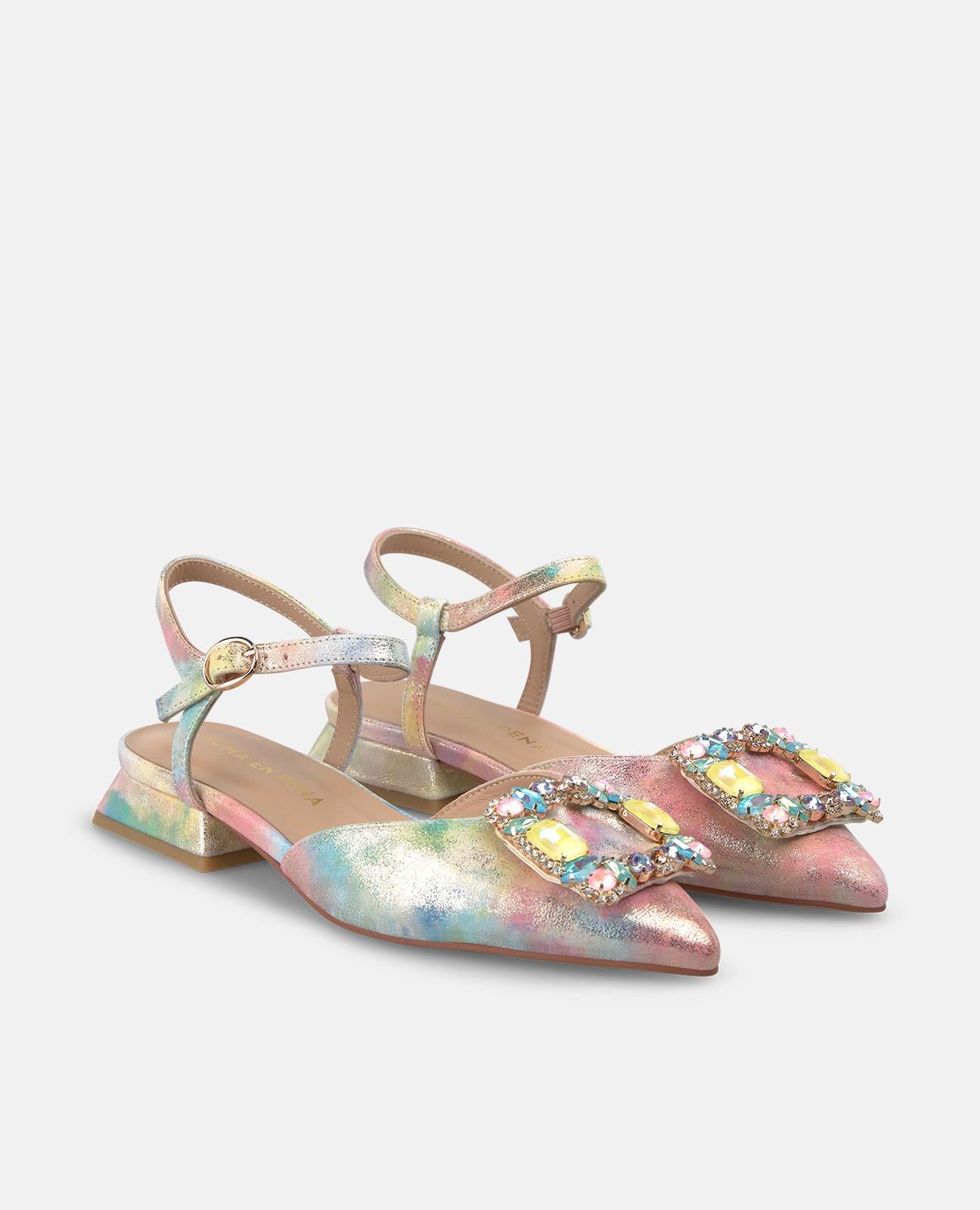 alma-en-pena-alfa-62950-pointe-flats-rosa-2-cm-mit-schmuck image 2