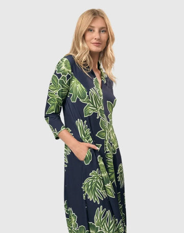 alembika-island-cocoon-dress-royal-green-damen-jersey-kleid image 3