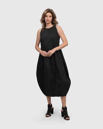 alembika-urban-soho-sleeveless-cocoon-kleid-black image 2