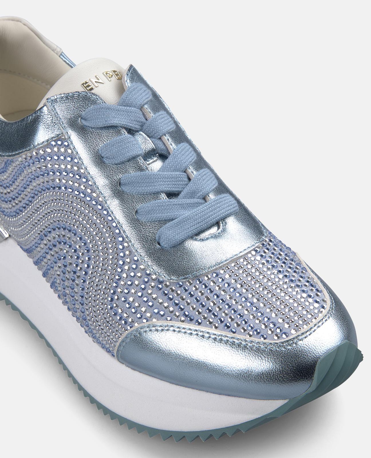 alma-en-pena-wide-platform-sneaker-metallic-blau-4-5-cm image 4