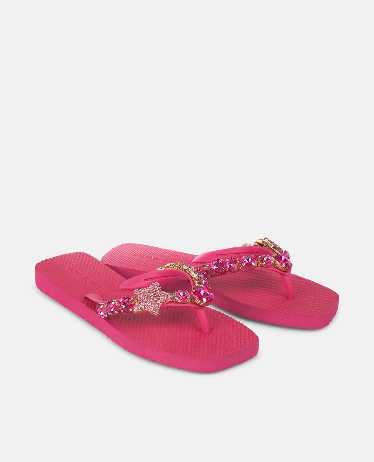alma-en-pena-flip-flop-mit-stern-strass-fuchsia-1-5-cm-sohle image 2