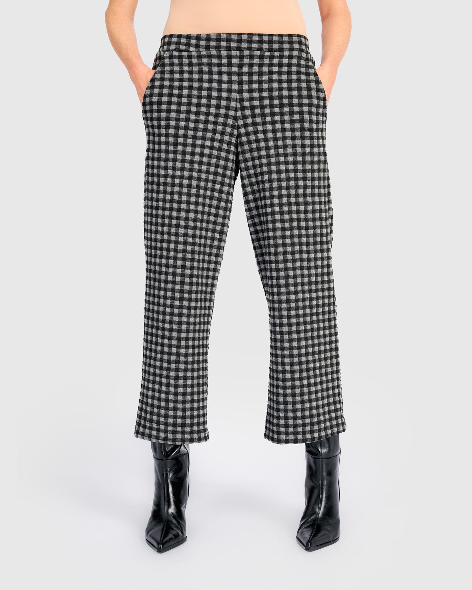 alembika-moment-crop-pant-graphite-check-damen image 3