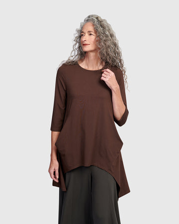 alembika-essential-cutout-tunika-damen-umber image 3