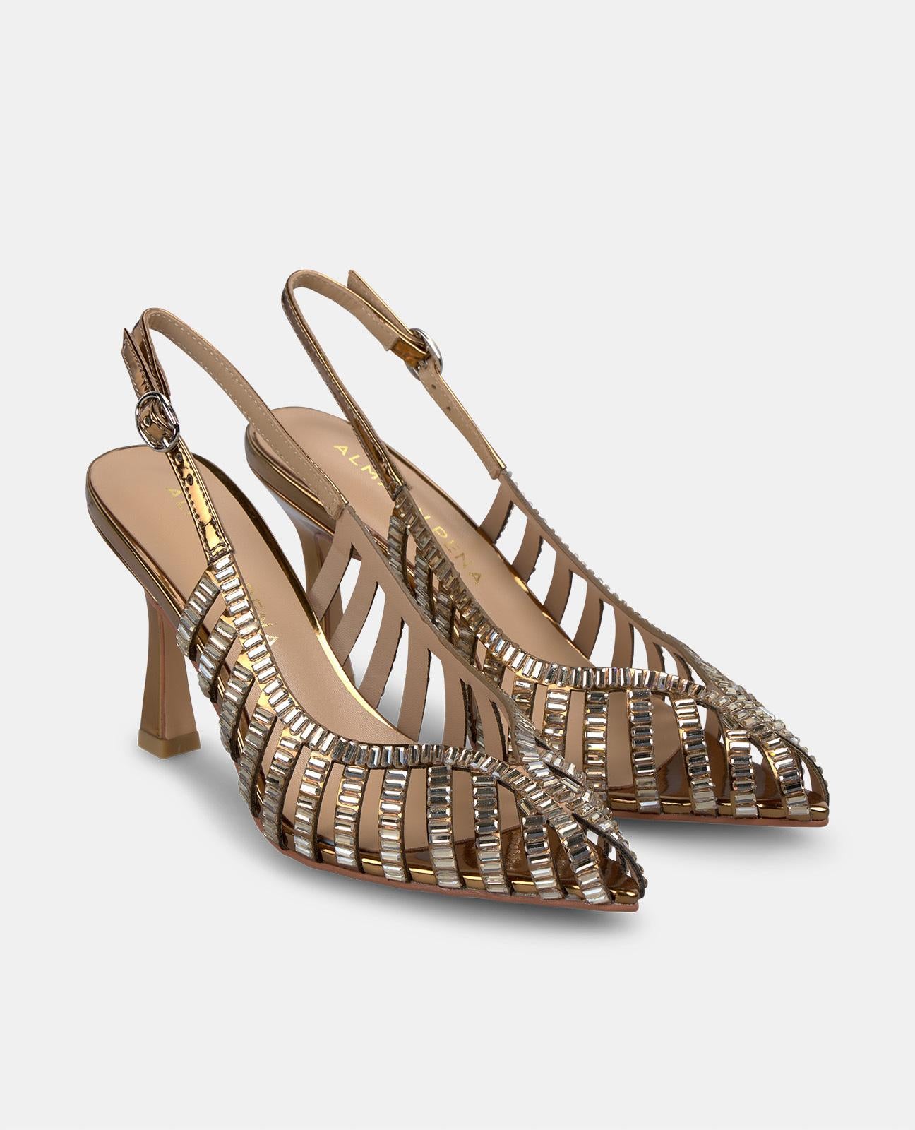 alma-en-pena-stiletto-pumps-mit-kristall-effekt-bronze-9-cm image 3