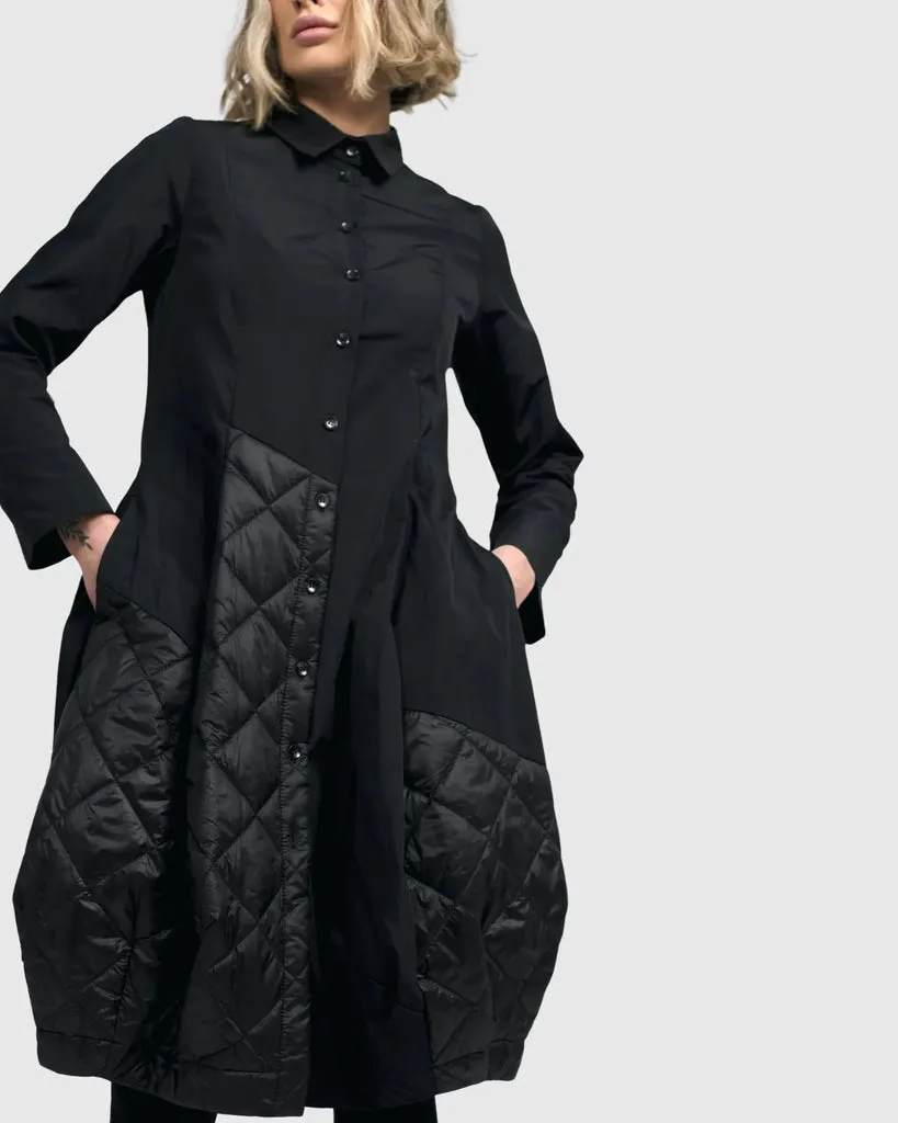 alembika-urban-vesper-shirtkleid-schwarz-cocoon-hemdkleid image 1