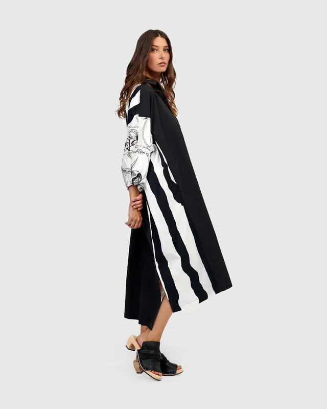 alembika-urban-aarhus-kleid-mix-midi-blusenkleid-aus-baumwolle image 1