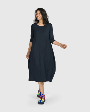 alembika-essential-relaxed-midi-kleid-ocean-damen-jersey-kleid image 5