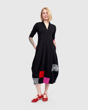 alembika-tekbika-daisy-cocoon-kleid-mix-midi image 8