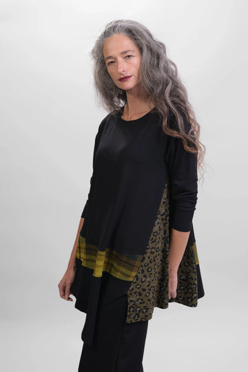 alembika-plaid-asymmetry-top-at322p-plaid image 2
