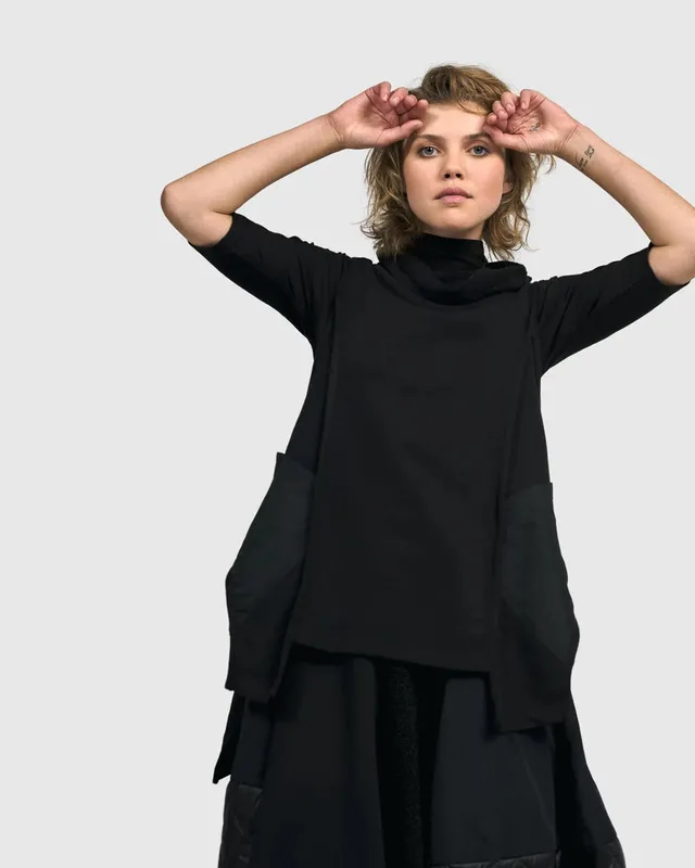 alembika-urban-logan-pullover-rmellose-weste-schwarz image 1