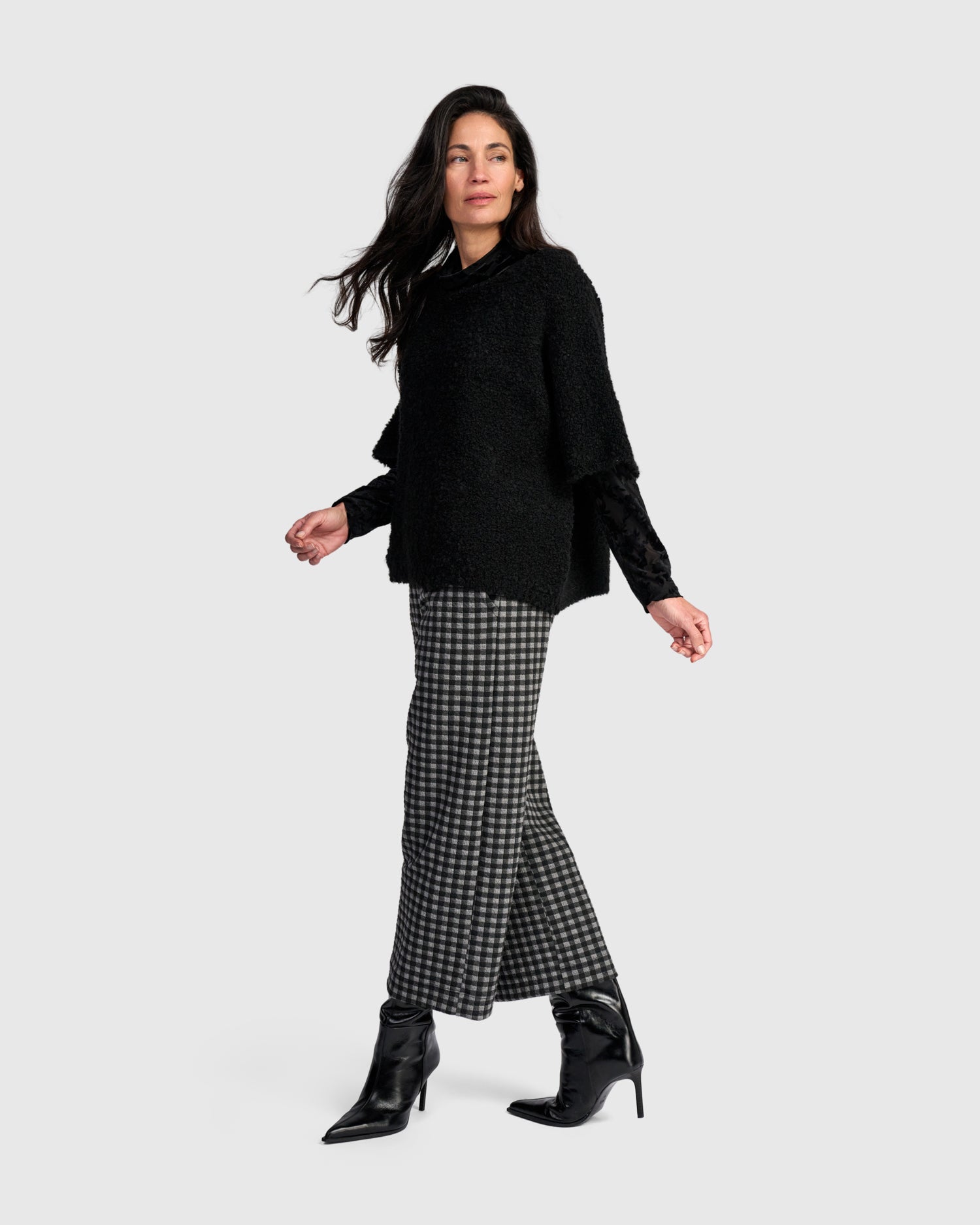 alembika-moment-crop-pant-graphite-check-damen image 7