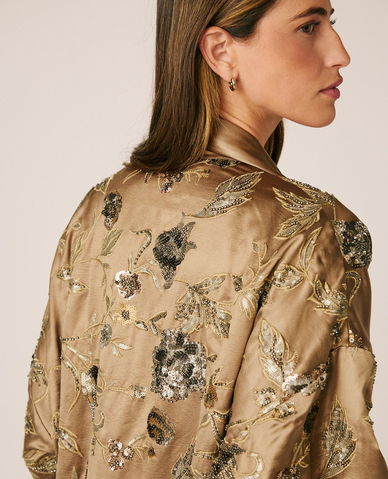 alma-en-pena-satin-kaftan-mink-mit-pailletten image 7