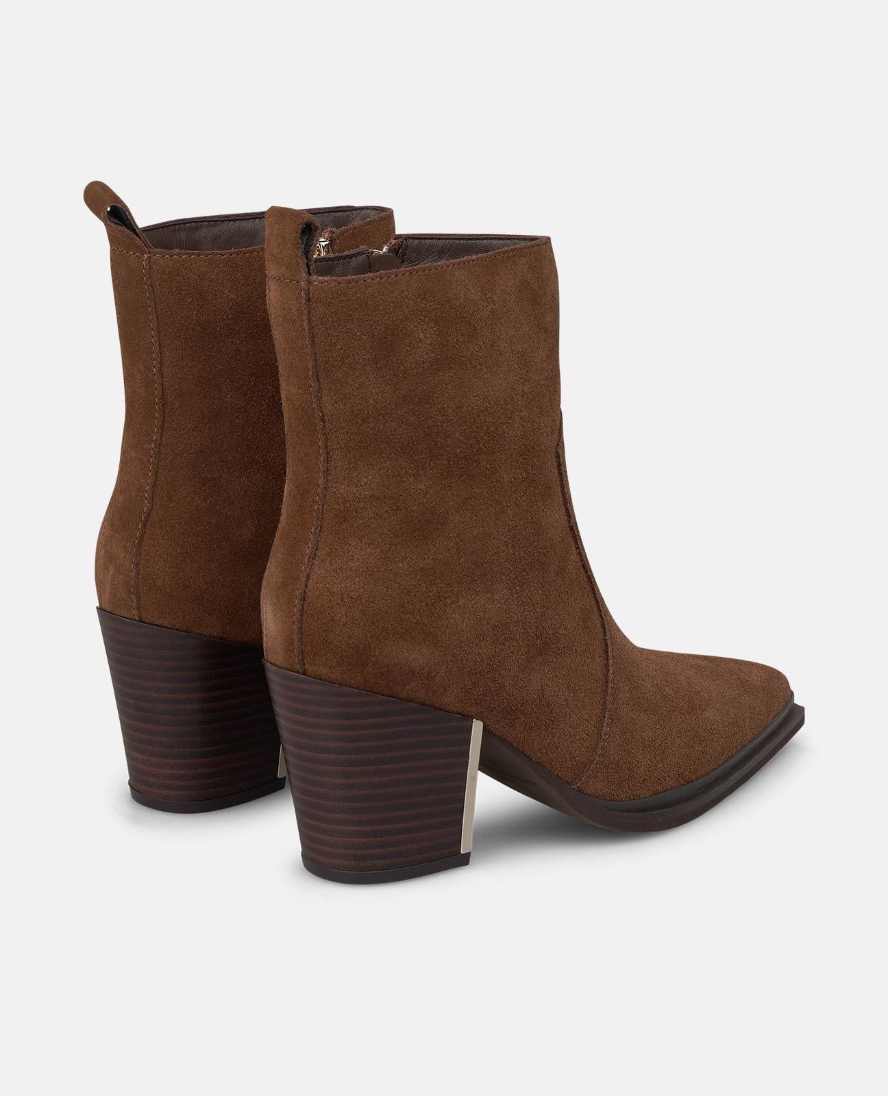 alma-en-pena-leder-stiefelette-camel-stickerei-7-cm-blockabsatz image 3