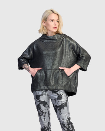 alembika-roxy-pullover-top-silver image 2