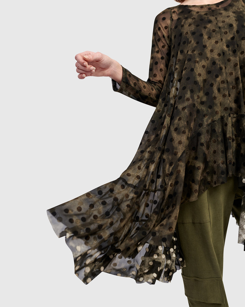 alembika-urban-clover-mesh-tunic-antique-a-linie-tunika-mit-slip image 1