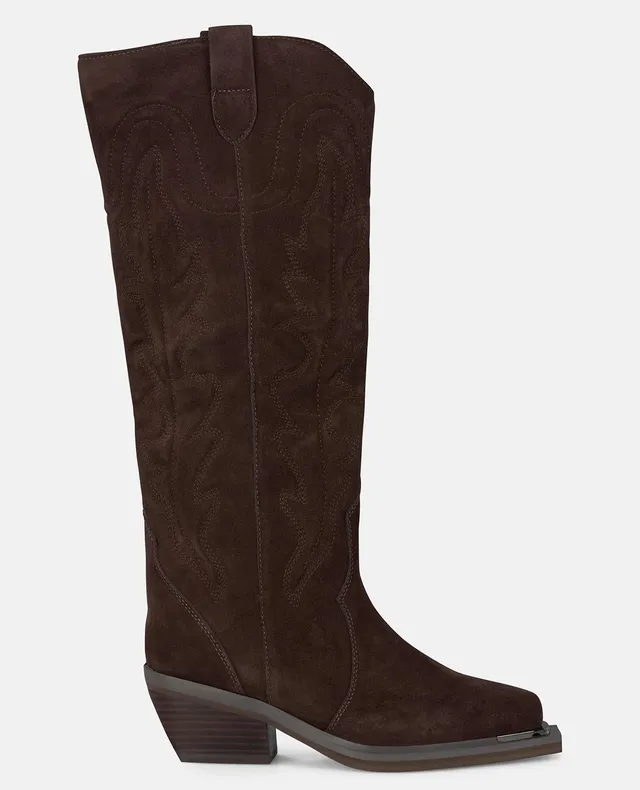 alma-en-pena-embroidered-flat-boot-stick-stiefel-braun-6-cm image 1