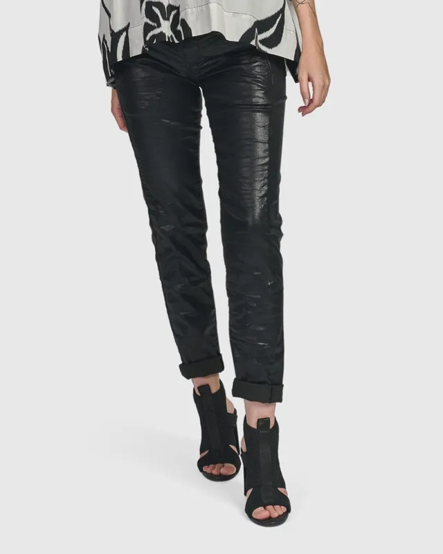 alembika-iconic-stretch-jeans-metallic-black image 1