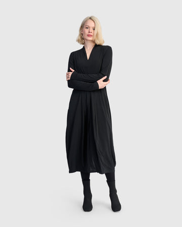 alembika-essential-slinky-cocoon-kleid-schwarz image 3