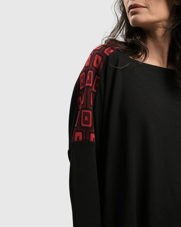 alembika-dynamite-days-boxy-top-red-karree-ausschnitt-shirt image 5