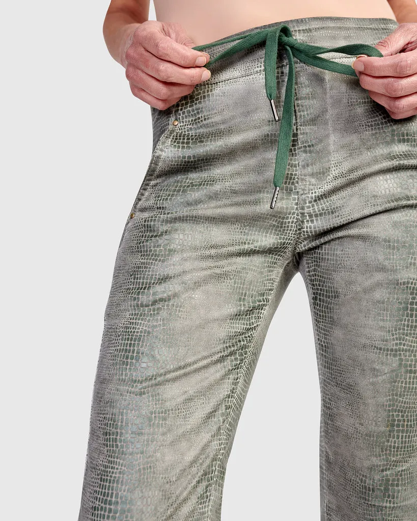 alembika-serpent-iconic-stretch-jeans-saladine image 1