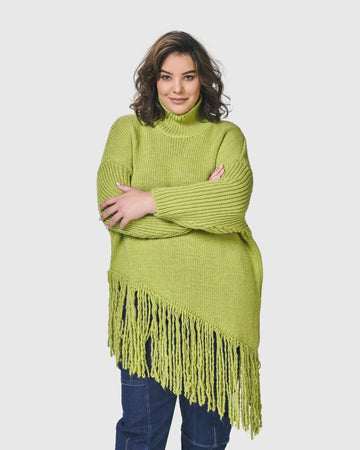 alembika-urban-rollkragen-tunika-pullover-lime image 2