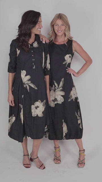 alembika-renee-asymmetrical-shirtdress-roses-damen-baumwoll-kleid image 7
