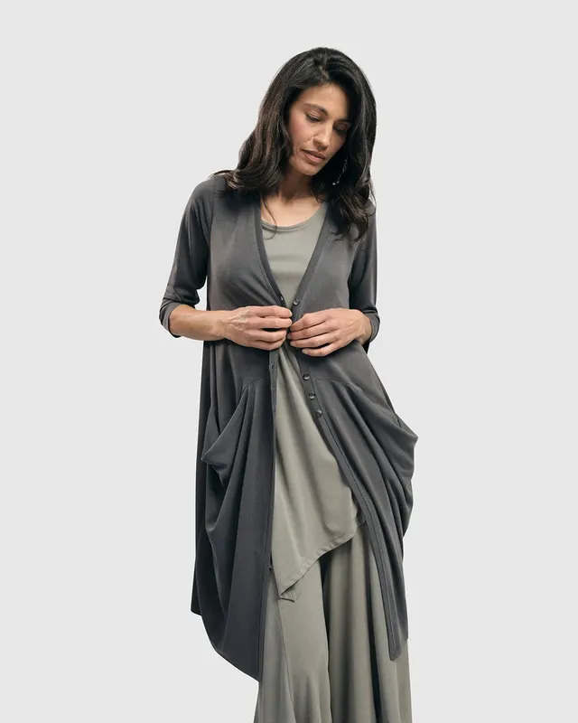 alembika-essential-draped-cocoon-jacke-grey image 1