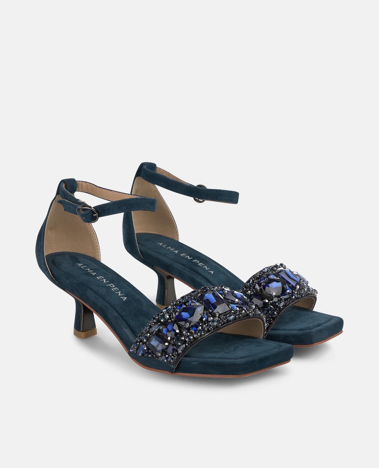 alma-en-pena-mini-jewel-strap-sandal-sandalette-dunkelblau-5-5-cm image 2