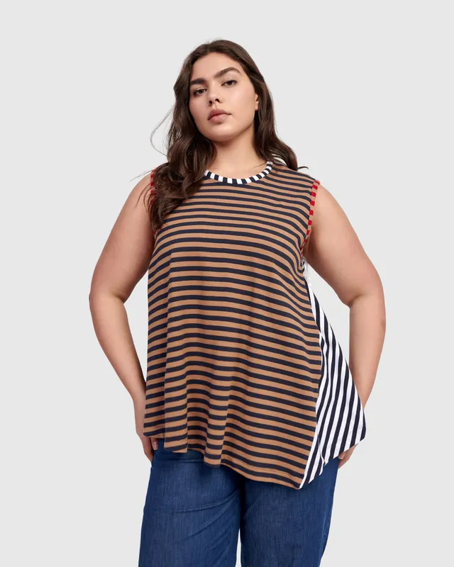 alembika-circus-swing-top-stripes-damen-top-rmellos image 1