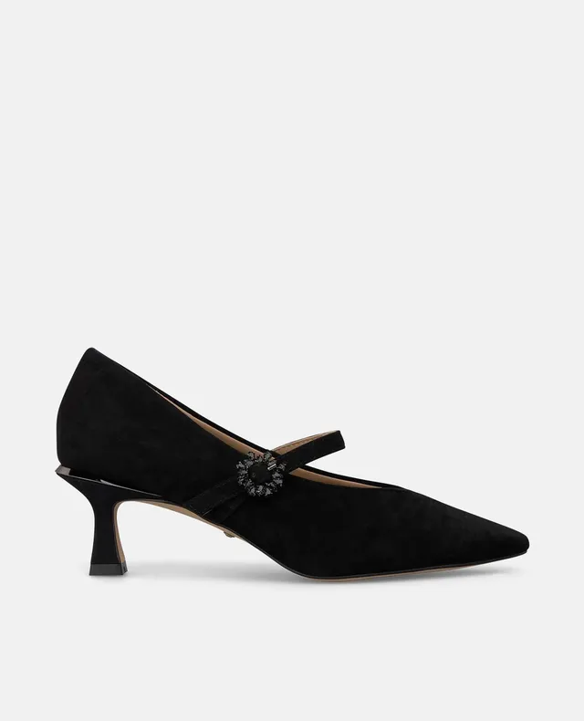 alma-en-pena-spangen-pumps-aus-veloursleder-in-schwarz-mit-6-cm-absatz image 1
