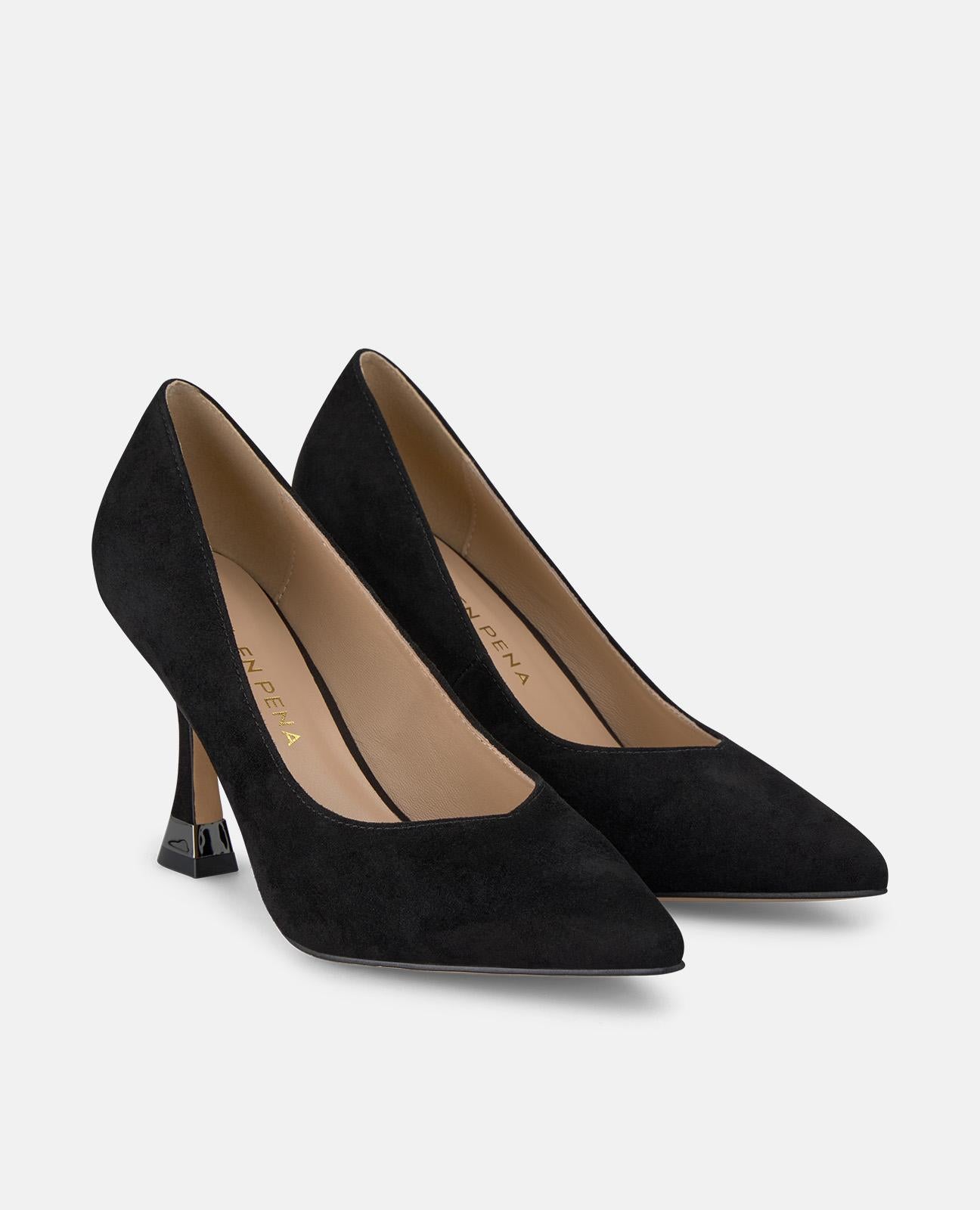 alma-en-pena-high-shoes-klassische-pumps-mit-spitzer-zehe-9-cm-schwarz image 2