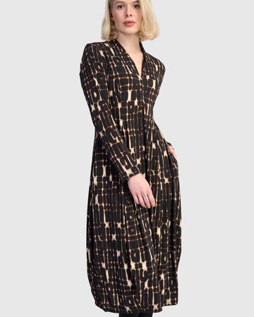 alembika-neura-cocoon-dress-ad815m-matrix-midi-kleid image 6
