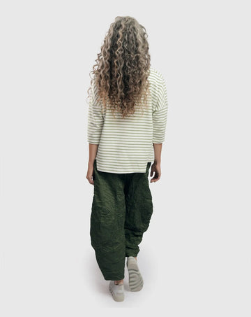 alembika-urban-pinstripe-crinkle-lantern-pants-forest-black image 5