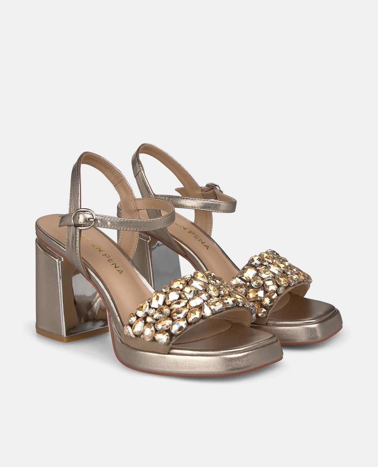 alma-en-pena-alfa-63061-riemchen-sandalen-strass-8-5-cm-bronze image 2