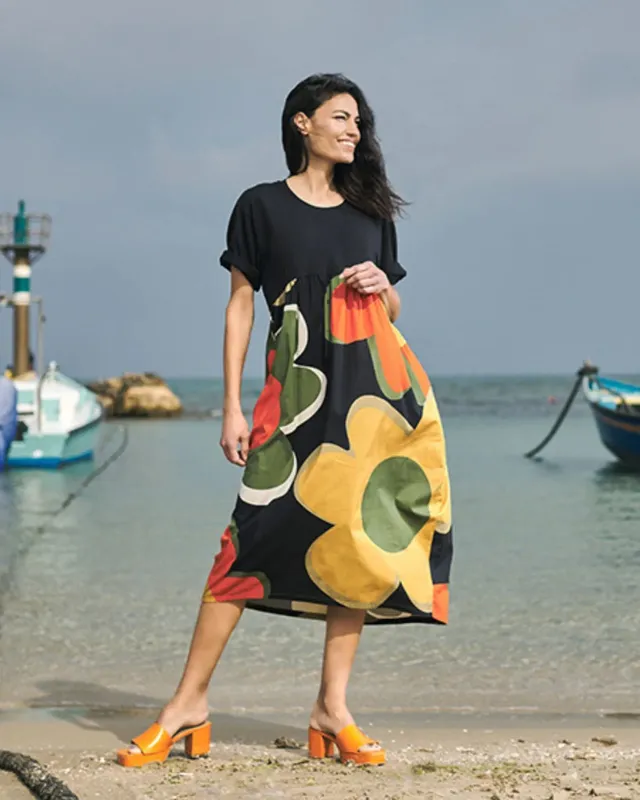 alembika-jocelyn-cocoon-kleid-floral image 1