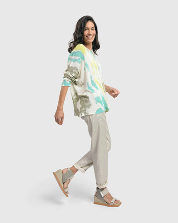 alembika-watercolor-boxy-sweater-lagoon-leinen-pullover image 7