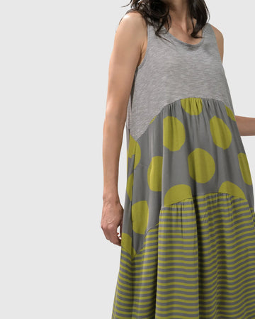 alembika-city-sizzle-sd163l-rmelloses-midi-kleid-lime image 2