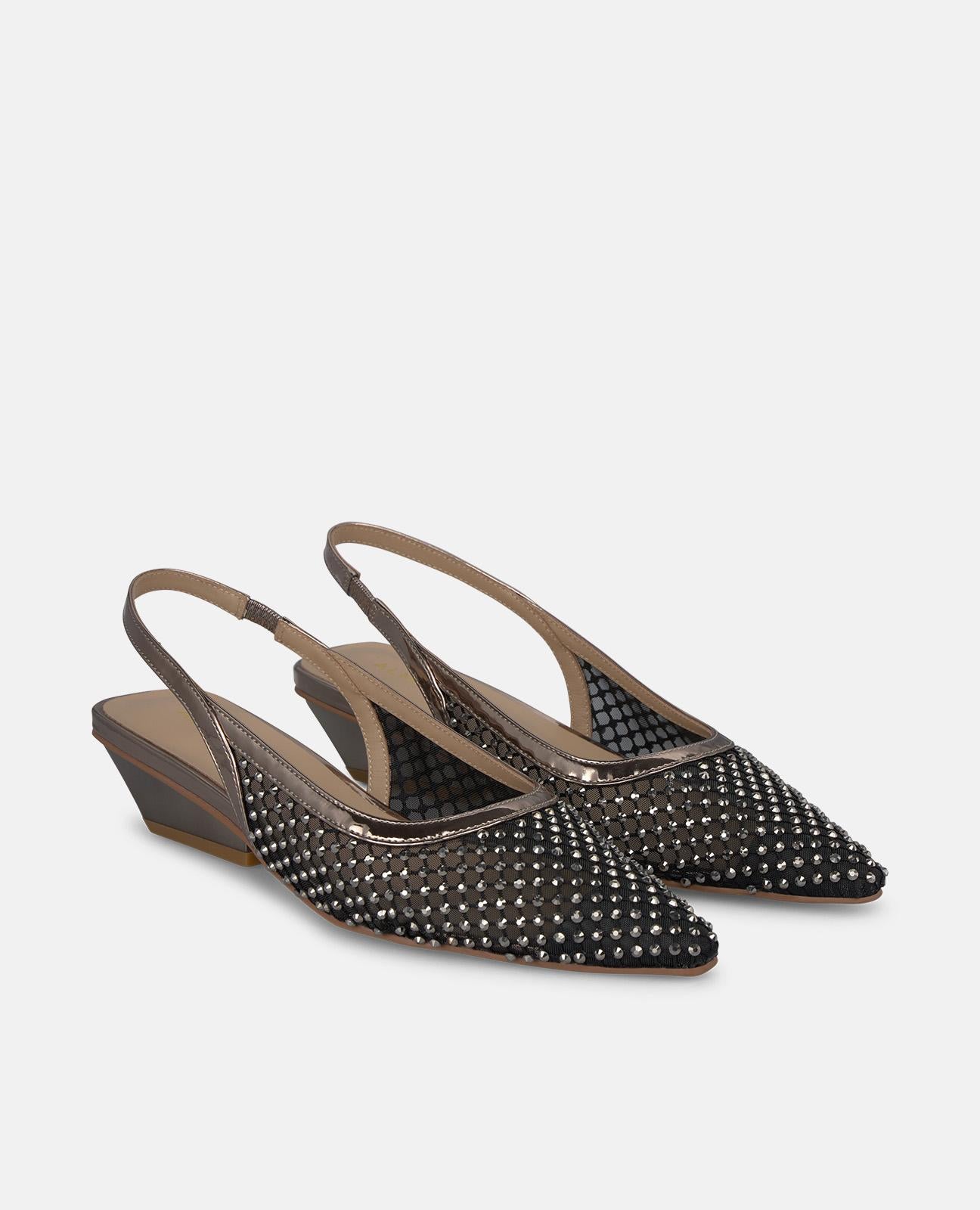 alma-en-pena-mesh-slingbacks-silber-mit-blockabsatz-5-cm image 2