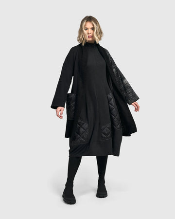 alembika-urban-lucienne-cocon-kleid-midi-schwarz image 7