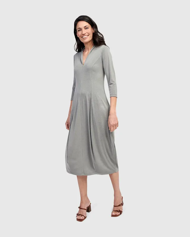 alembika-essential-cocoon-kleid-saladine image 1
